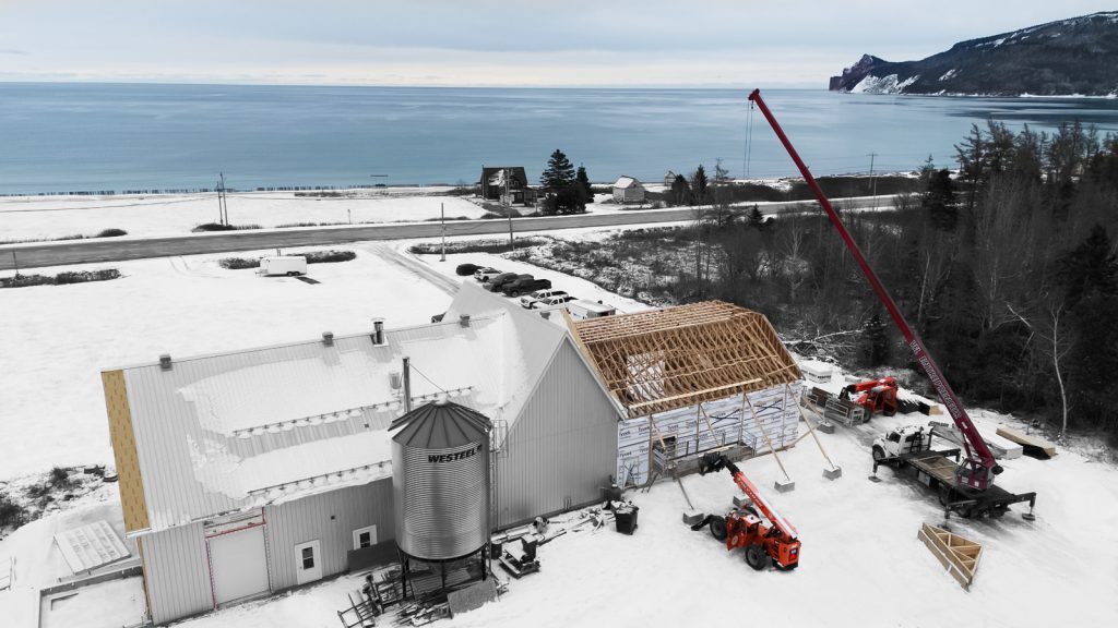 Construction commerciale en Gaspésie